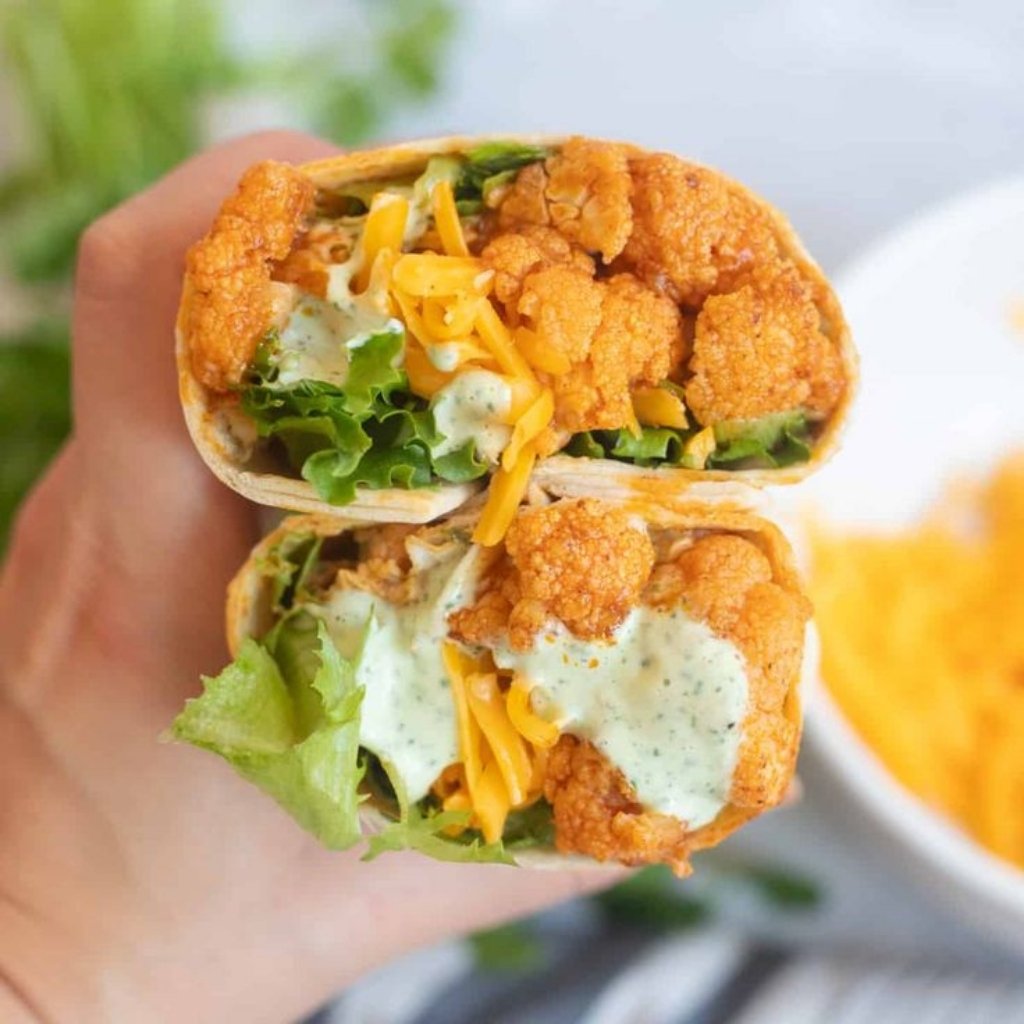 Buffalo Cauliflower Wrap
