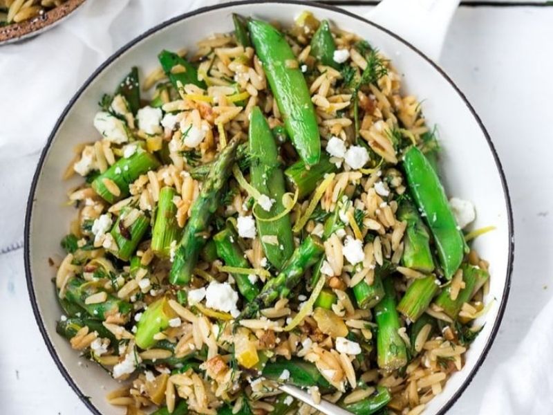 Asparagus & Lemon Orzo Salad