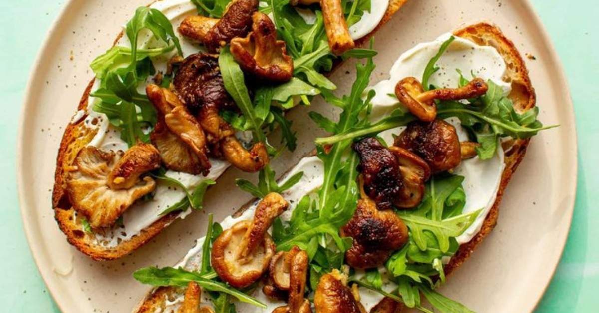 Garlic Mushroom Avocado Toast