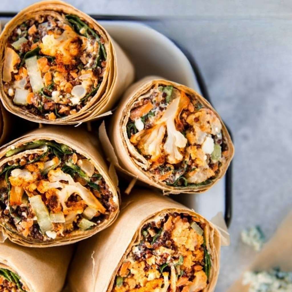 Buffalo Cauliflower Wrap