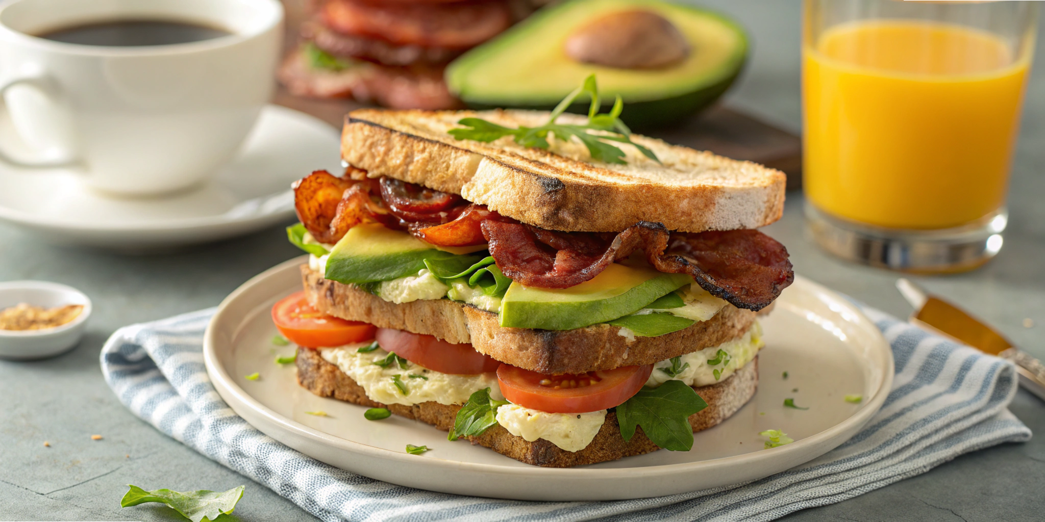 Breakfast BLT Sandwich