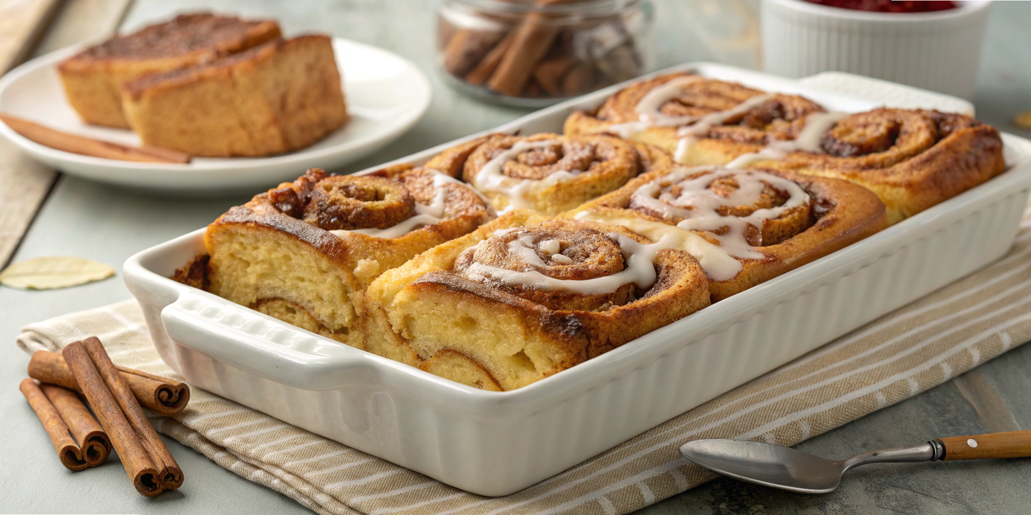 Cinnamon Roll French Toast Bake