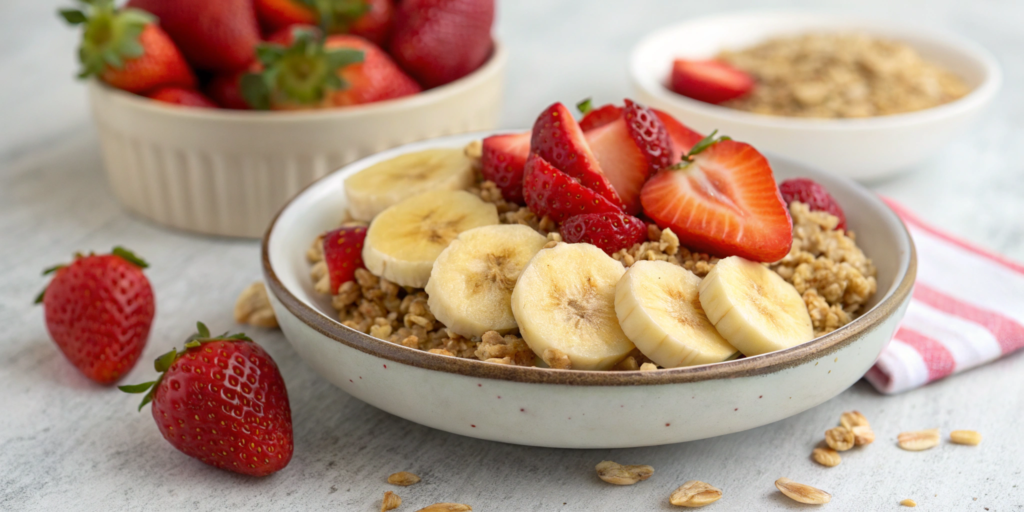 Strawberry Banana Oat Treat