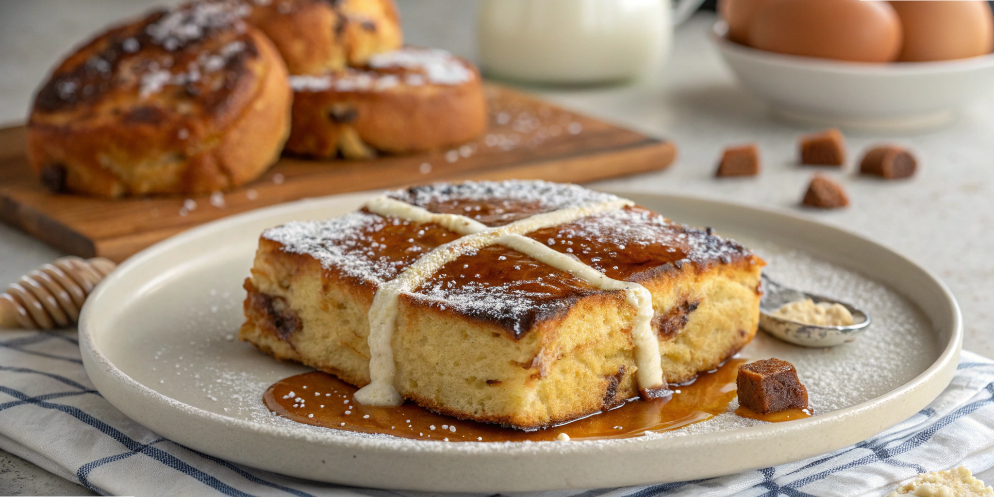 Hot Cross Bun French Toast