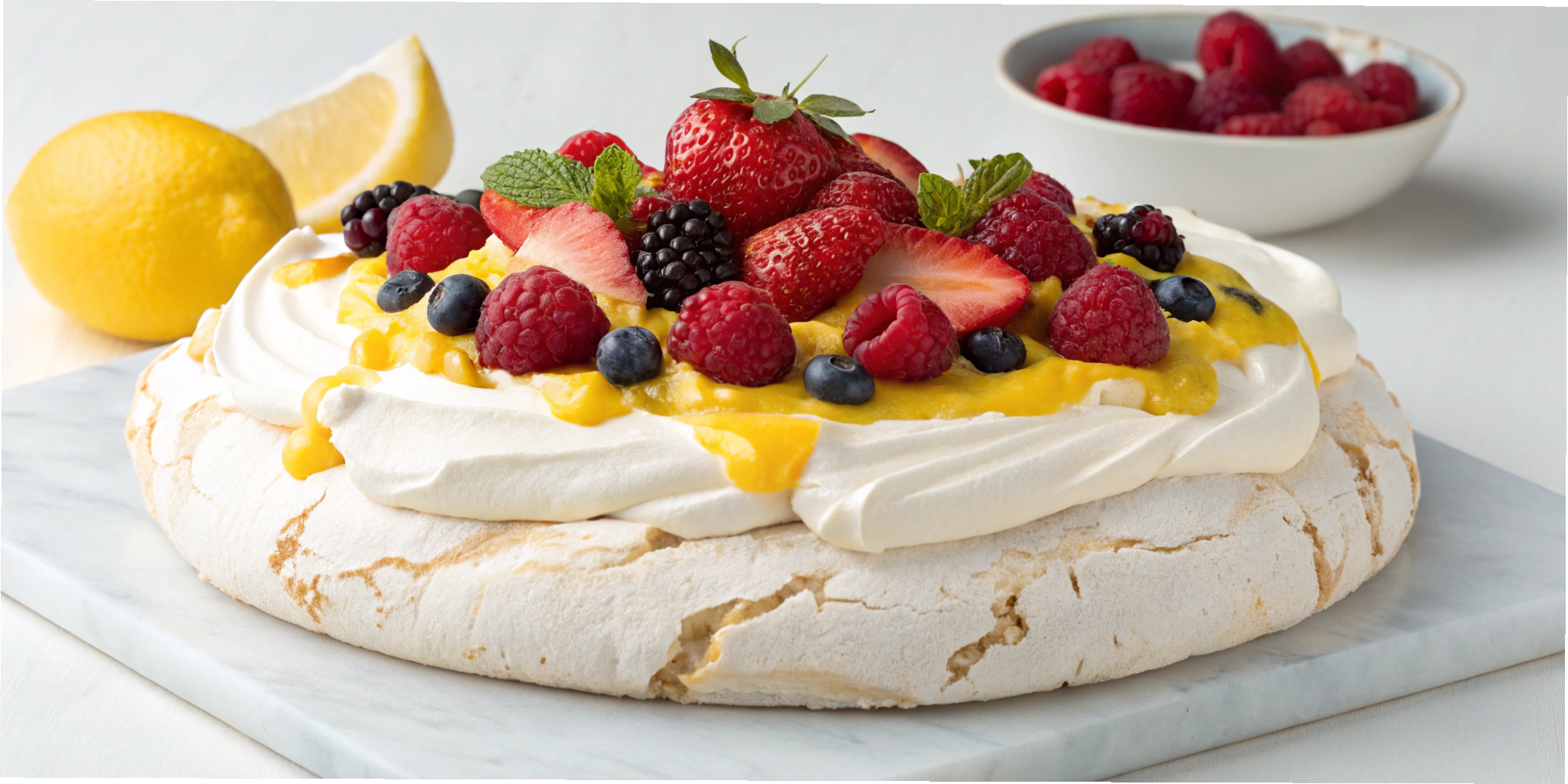Lemon Berry Pavlova