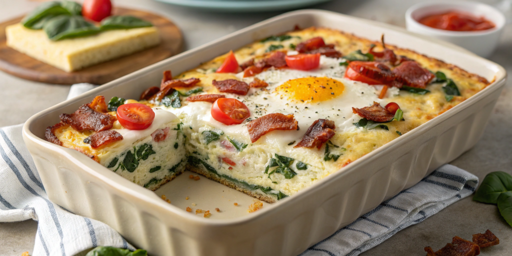 protein-packed-cottage-cheese-breakfast-casserole (2) Protein Packed Cottage Cheese