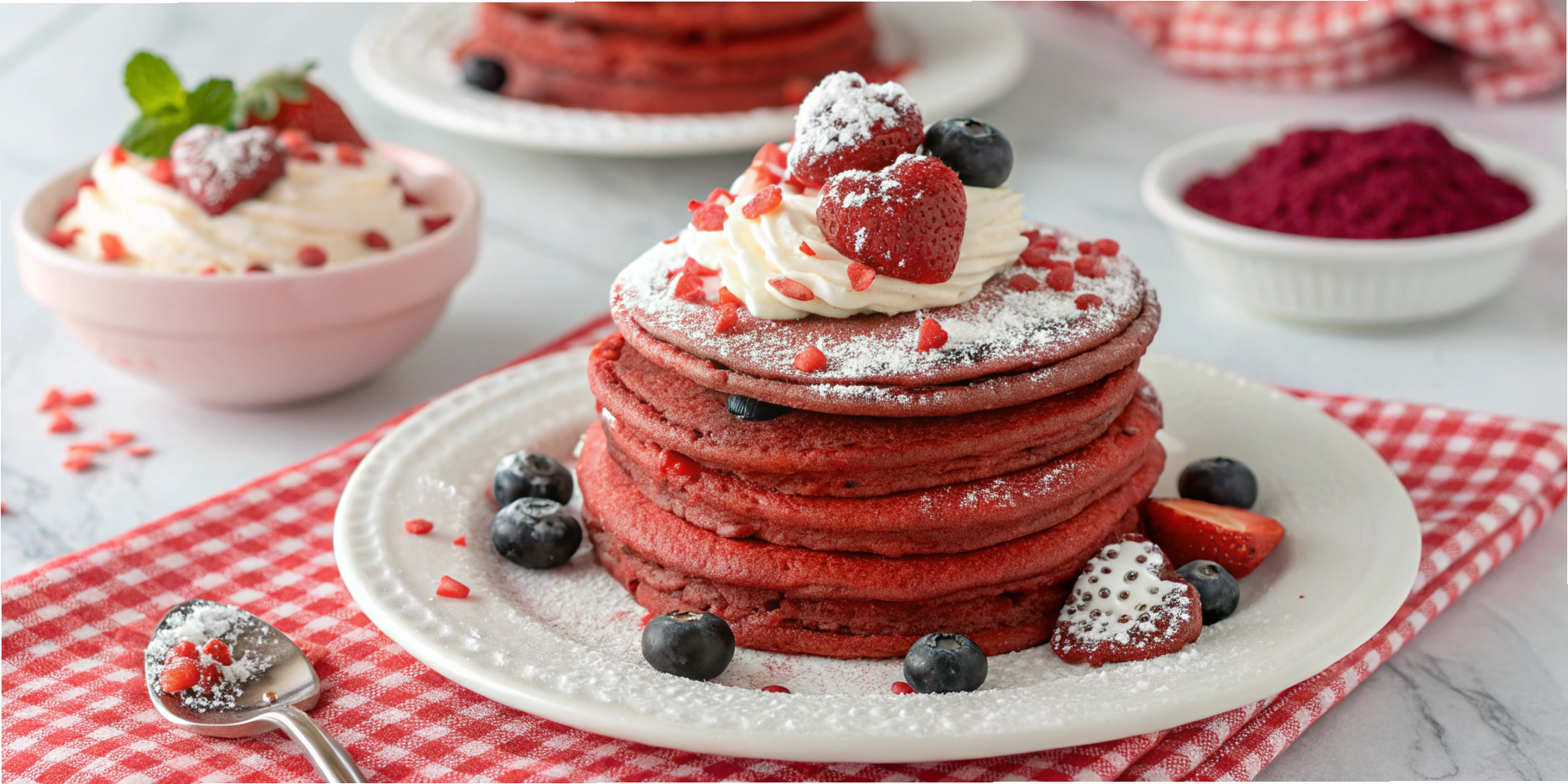 Red Velvet Protein Pancakes