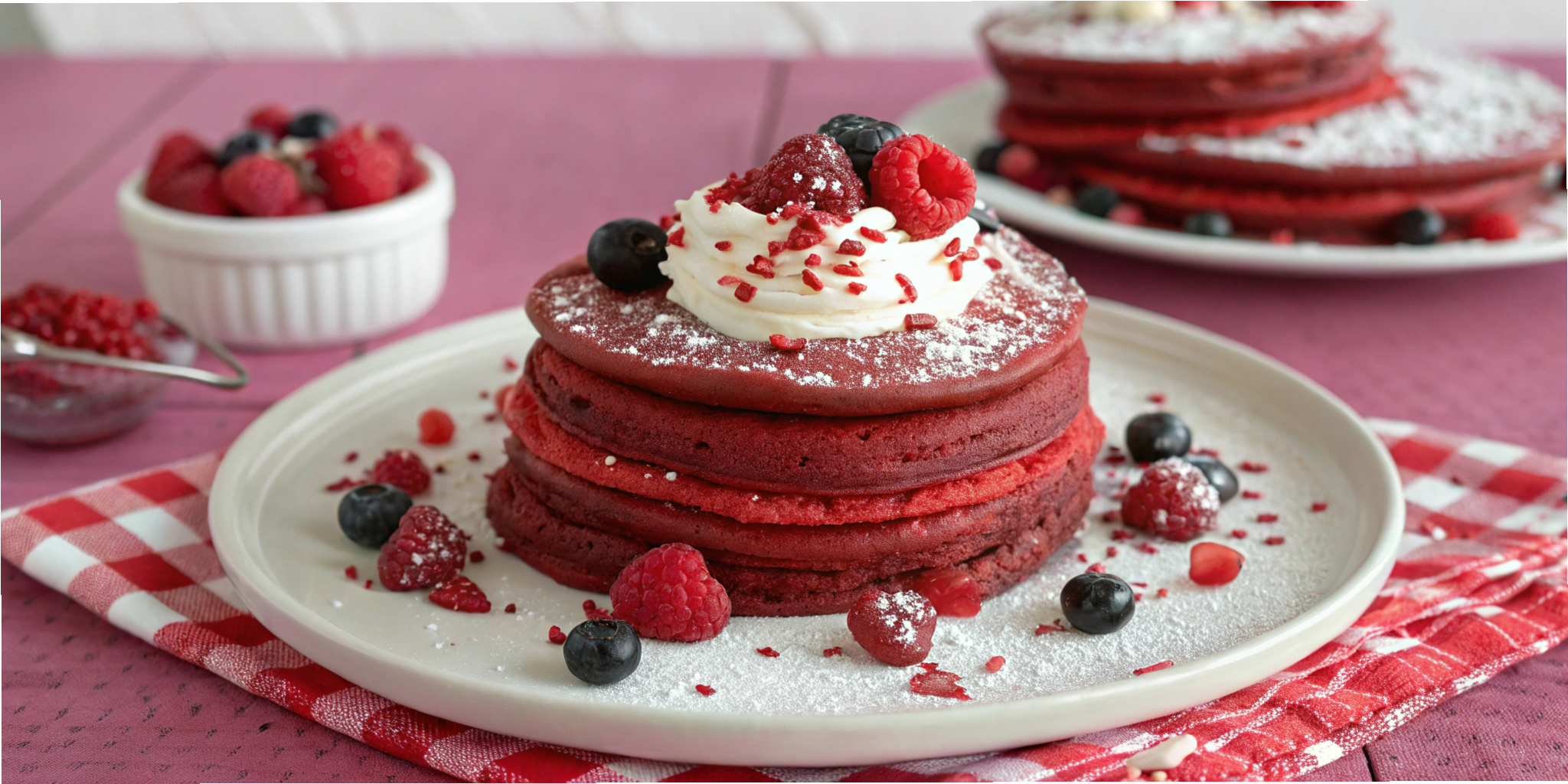 Red Velvet Protein Pancakes