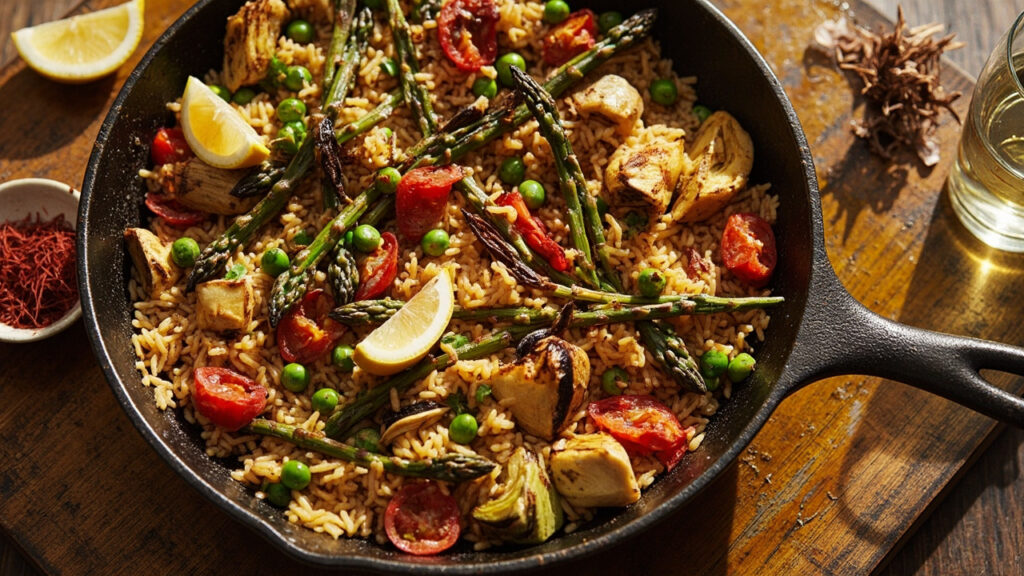 Spring Vegetable Paella
