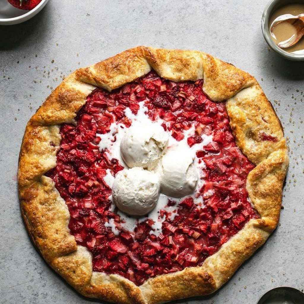 Strawberry Rhubarb Galette