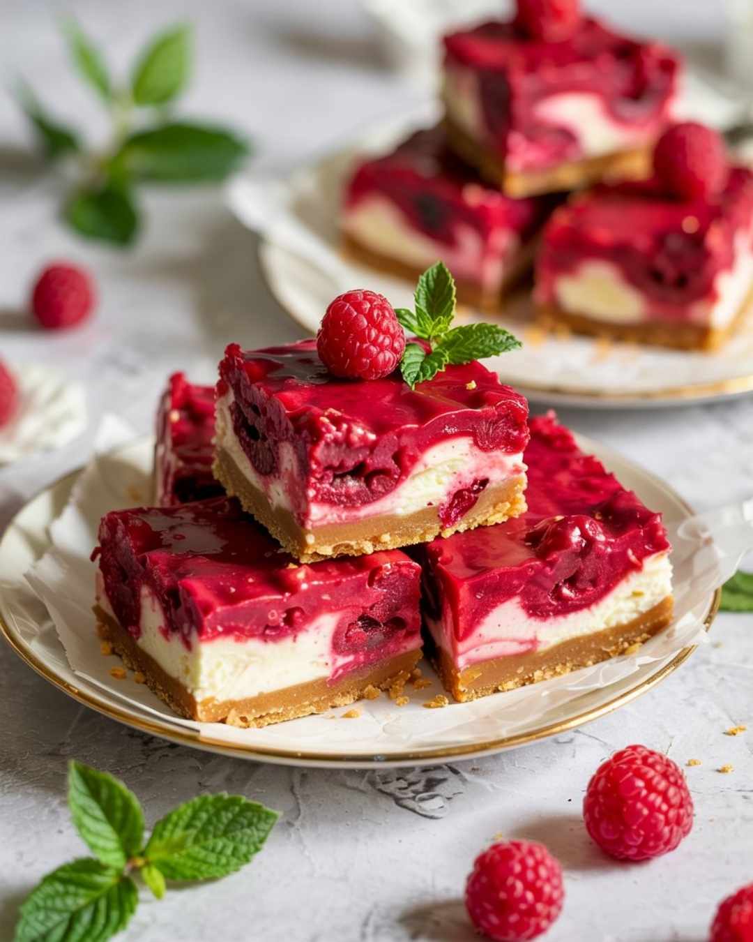 Raspberry Cheesecake Bars