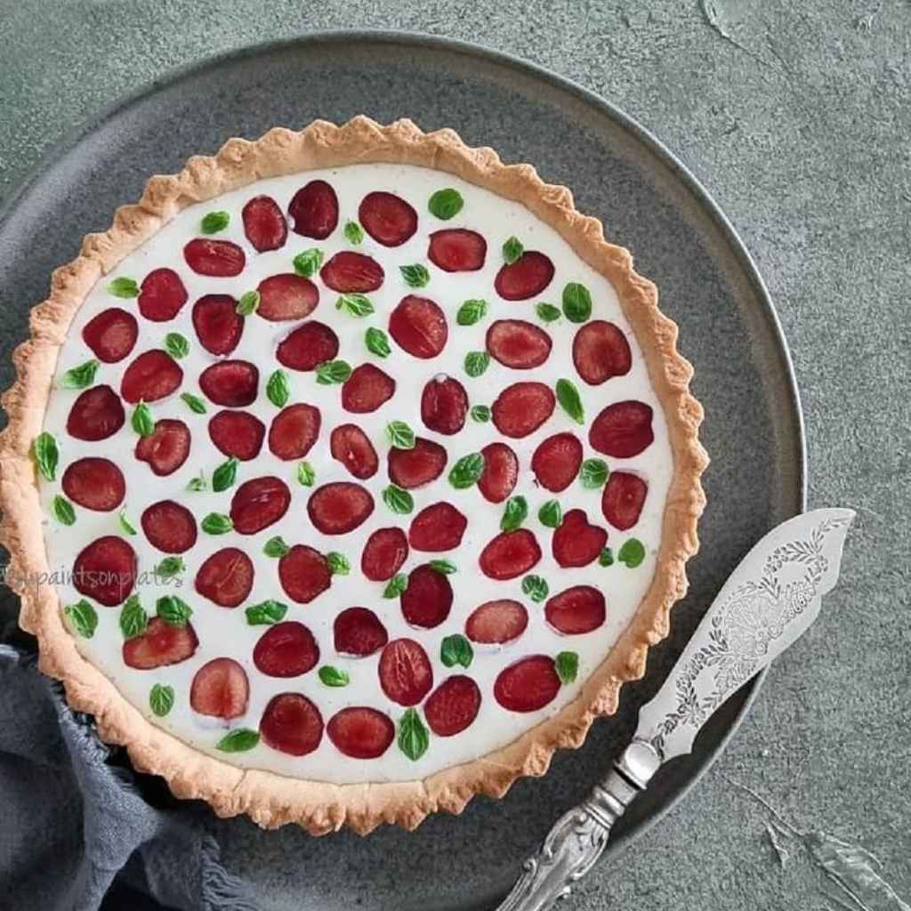 Chocolate Rose Tart