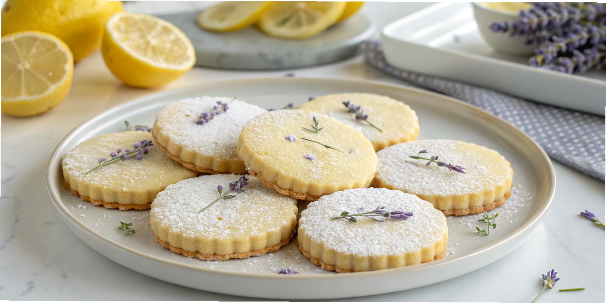 Lemon Lavender Shortbread