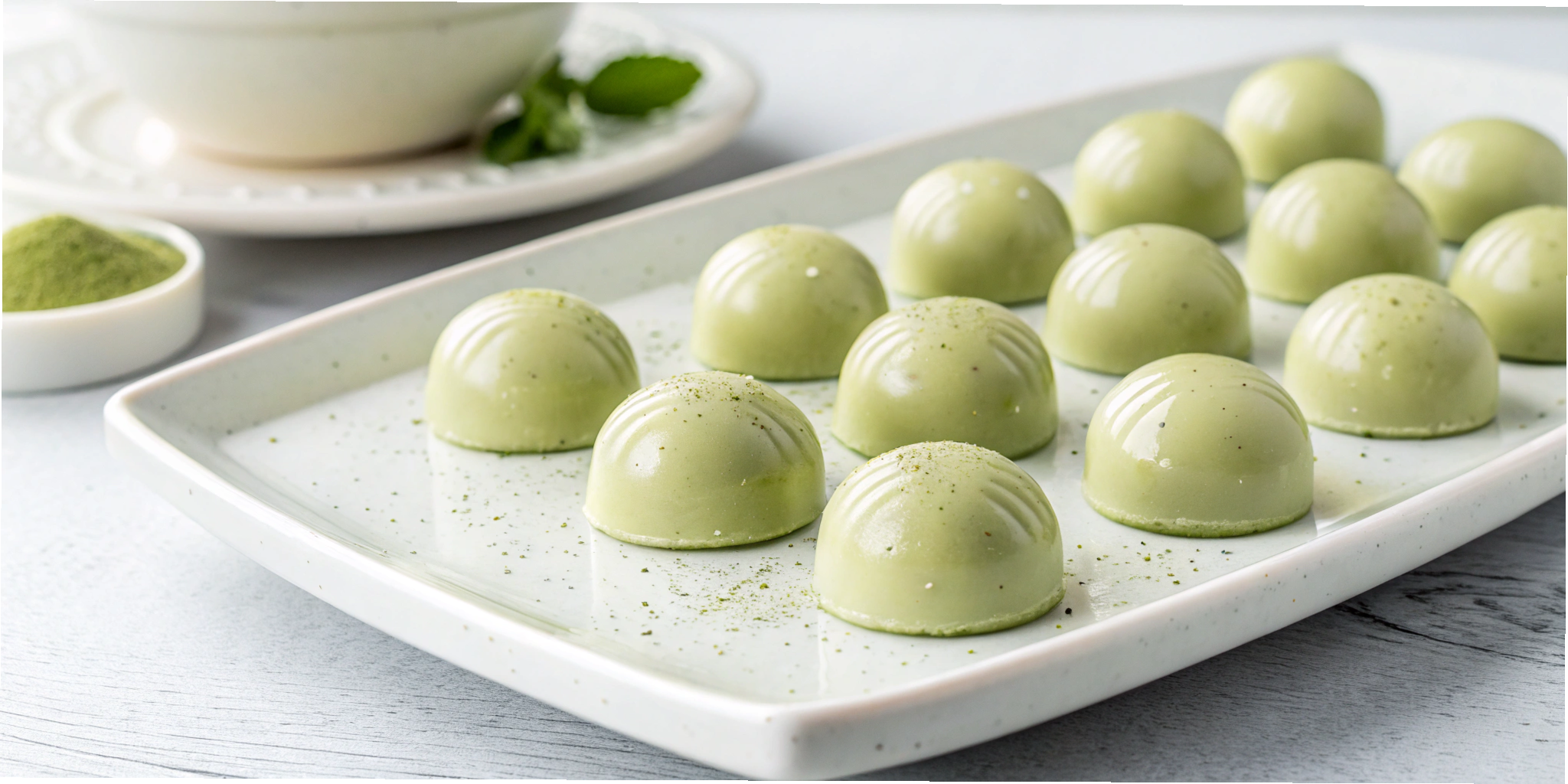 Matcha White Chocolate Truffles