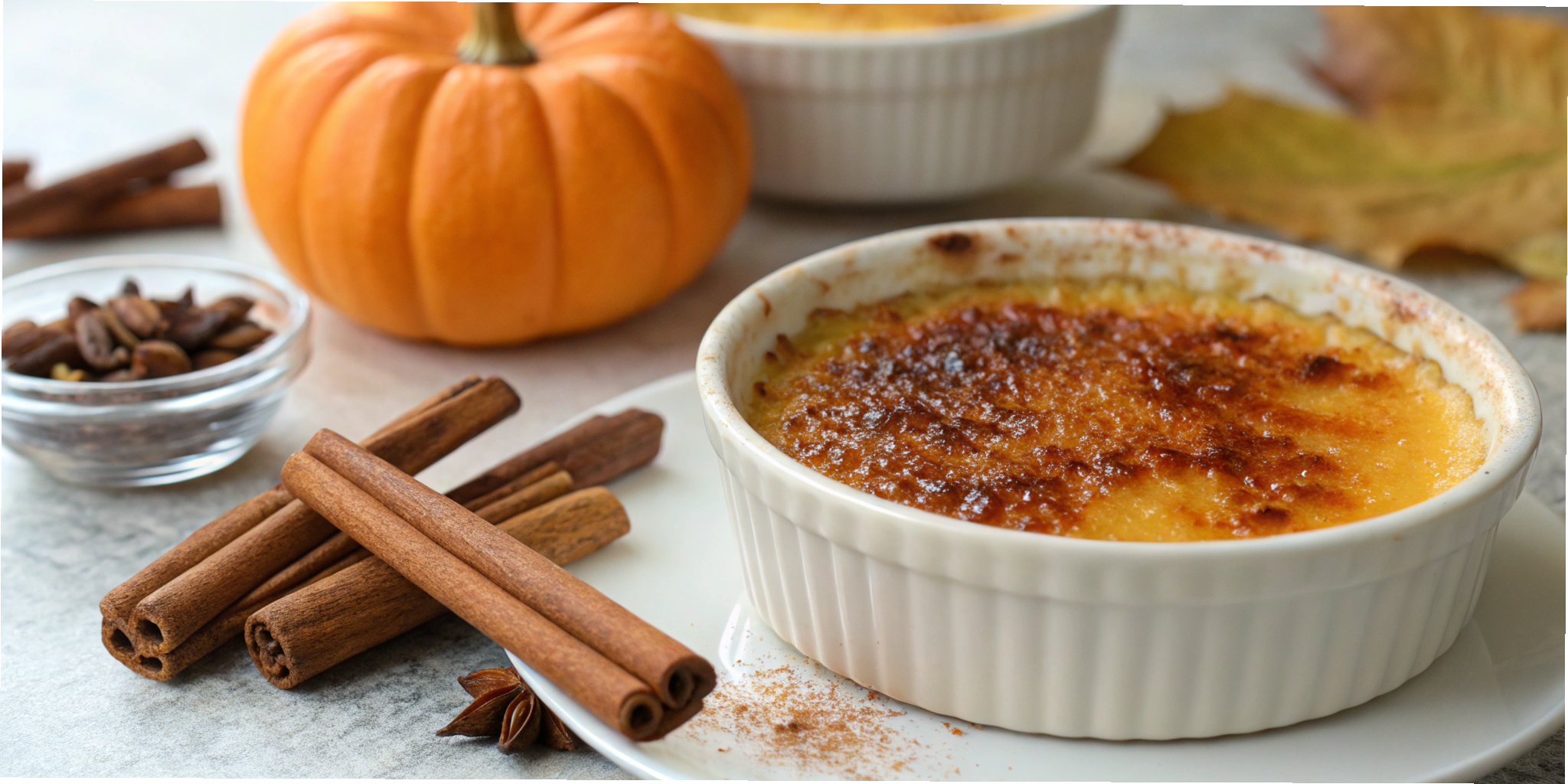 Pumpkin Spice Crème Brûlée