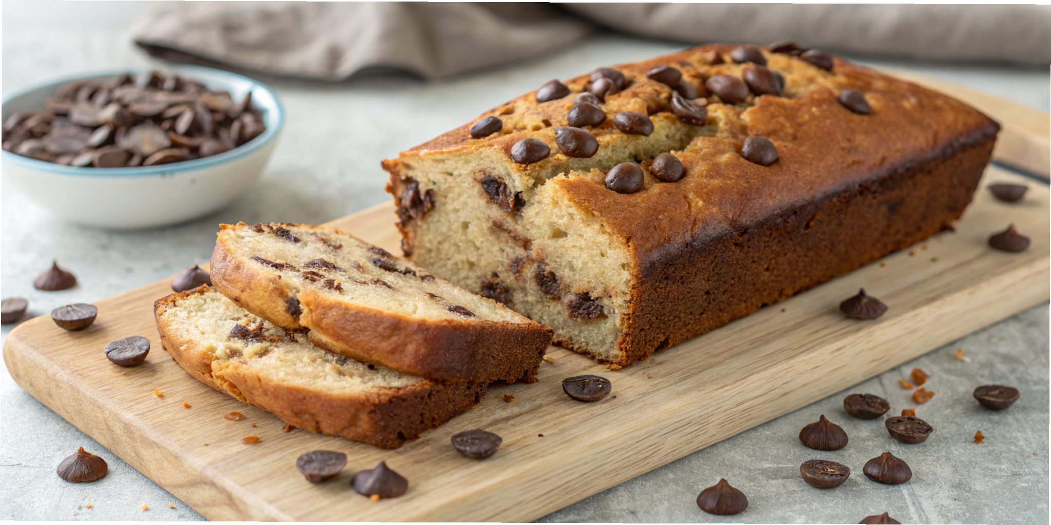 Vegan Banana Bread with Chocolate Chips