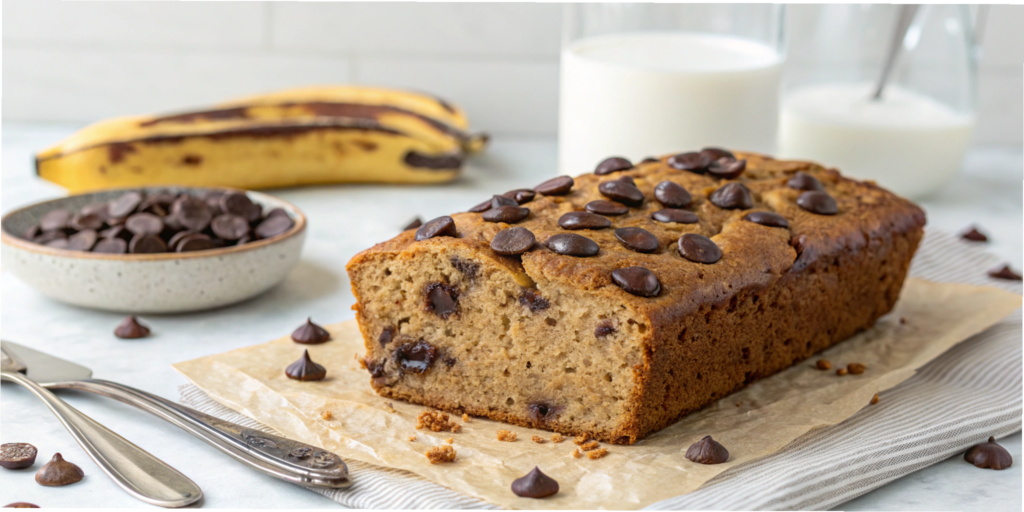 Vegan Banana Bread with Chocolate Chips