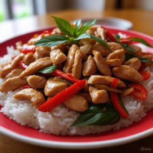 Spicy Thai Basil Chicken Stir-Fry