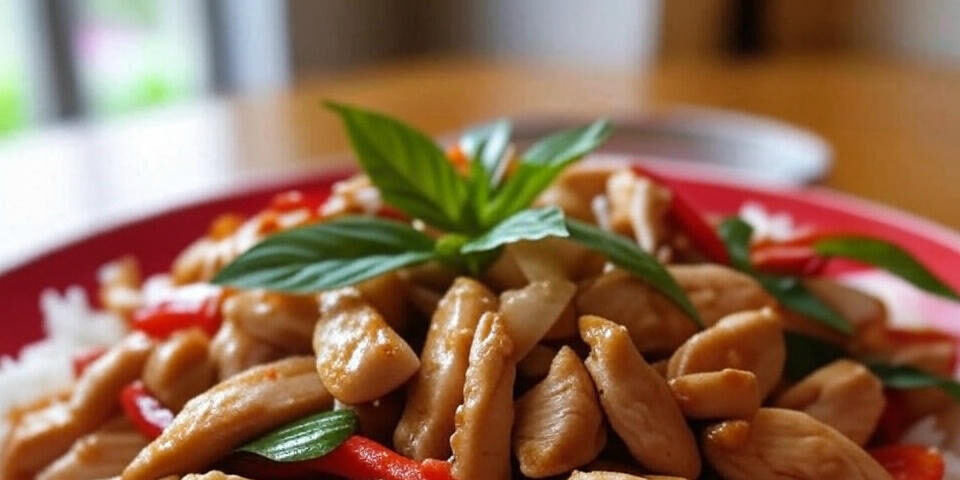 Spicy Thai Basil Chicken Stir-Fry